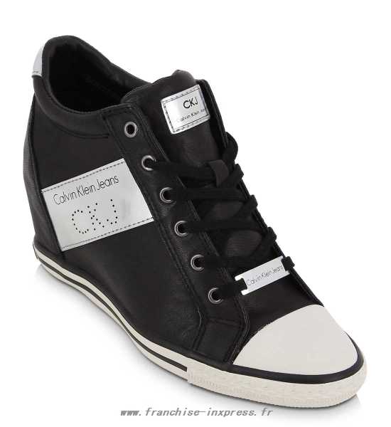 basket femme calvin klein pas cher