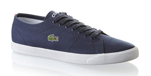 basket toile lacoste femme