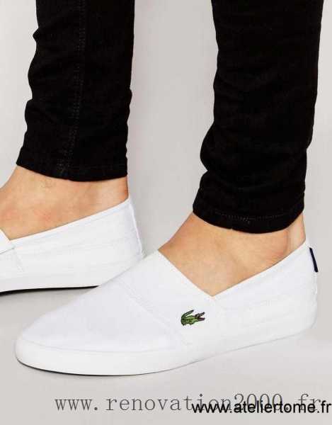 basket toile lacoste femme